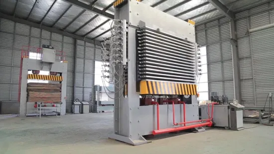 Machine de presse à chaud de placage de contreplaqué hydraulique multicouches 800t 6*8 pour ligne de production de contreplaqué machines de presse à chaud en bois