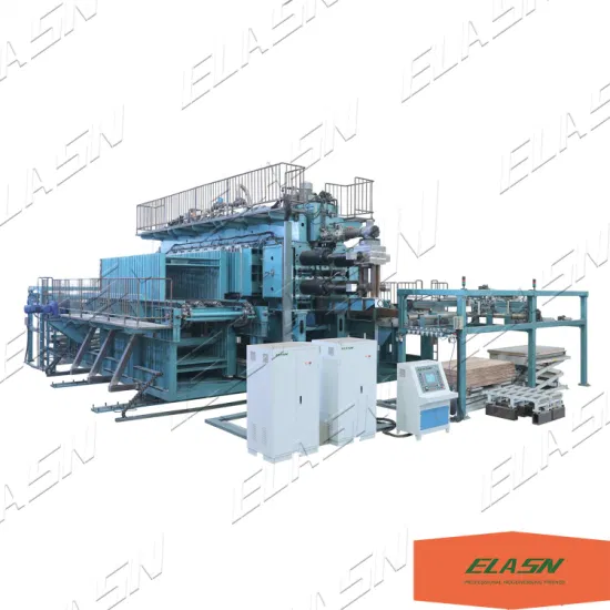 Ligne de machine de presse à chaud de porte de placage en bois de période courte multicouche de haute qualité d'Elasn